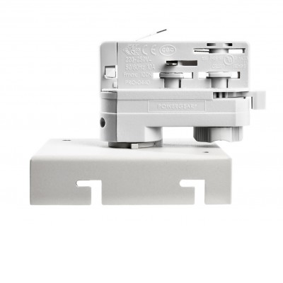 DRACONIS 3F, tříokruhový adapter pro napájení svítidel, 3x230V, materiál plast, barva bílá, rozměry 102x88x85mm.