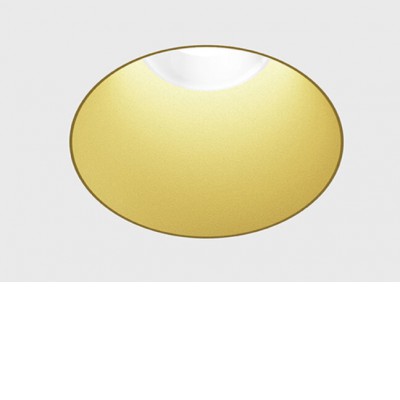 BLANKET BI R 6,3W IP44 DALI Stropní, podhledové, bodové svítidlo, bezrámečkové, hliník, komínek mosaz, stmív. DALI, LED 6,3W, 640lm, neutrální 4000K, vyzař. úhel 55°, Ra90, 230V, IP44, rozměry d=50mm, h=57mm.