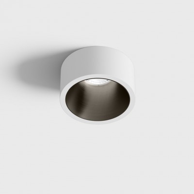 BLANKET BI 6,3W IP44 Stropní, podhledové, bodové svítidlo, plast, povrch vnější bílá, vnitřní modročerná, LED 6,3W, 640lm, neutrální 4000K, vyzař. úhel 55°, Ra90, 230V, IP44, rozměry d=55mm, h=58mm.