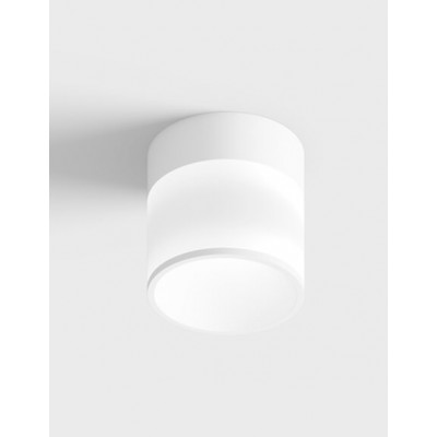 ARLON PL 9W UGR>19 Stropní přisazené bodové svítidlo, těleso hliník, povrch bílá, difuzor plast opál, LED 9W, 560lm, teplá 3000K, vyzař. úhel 60°, UGR>19, Ra90, 230V, IP20, rozměry d=100mm, h=105mm.
