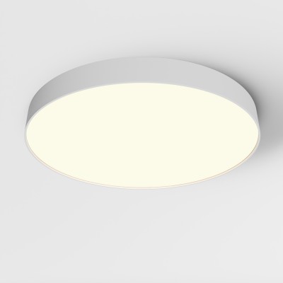 GLORYST 90W Stropní nebo závěsné svítidlo, těleso kov, povrch bílá, difuzor plast opál, LED 90W, 7410lm, teplá 3000K, Ra90, 230V, IP20, tř.2, rozměry d=600mm, h=60mm.