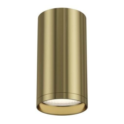 GENERO 1x10W, GU10 Stropní, přisazené, bodové svítidlo, těleso kov, povrch mosaz, pro žárovku 1x10W, GU10, 230V, IP20, rozměry d=52mm, h=100mm.
