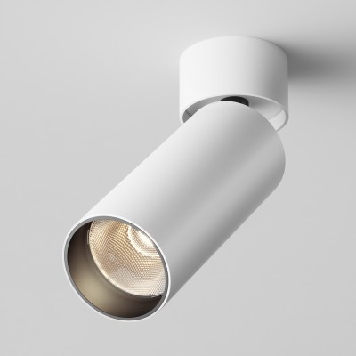 GENERO PL 12W TRIAC Stropní, přisazené, bodové svítidlo, nastav. směr svícení, těleso kov, povrch bílá, LED 12W, neutrální 4000K, 900lm, vyzař. úhel 50°, stmív. TRIAC, 230V, IP20, rozměry d=52mm, l=125mm, h=160mm.