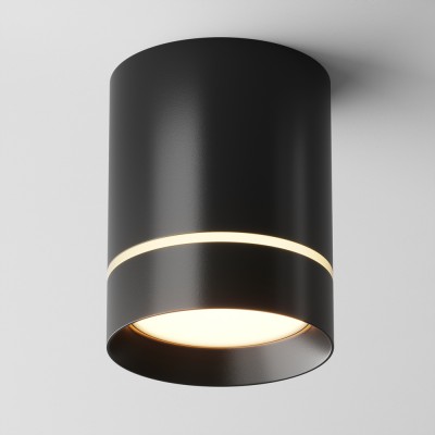 JASMINE 9W Stropní, přisazené, bodové svítidlo, těleso kov, povrch černá/bílá, LED 9W, teplá 3000K/neutrální 4000K, vyzař. úhel 120°, 230V, IP20, rozměry d=79mm, h=100mm.