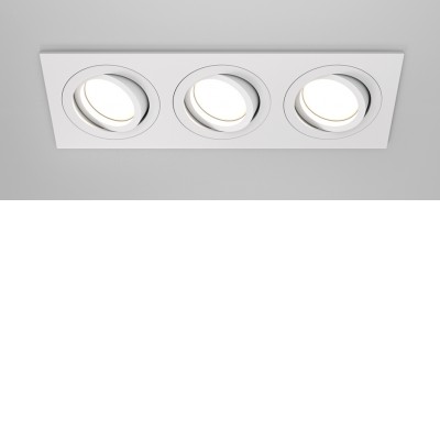 KVARKO I 3x50W GU10 Stropní podhledové bodové svítidlo, nastav. směr svícení, těleso kov, povrch bílá, pro žárovku 3x50W, GU10, 230V, IP20, tř.2, rozměry 256x25x92mm.