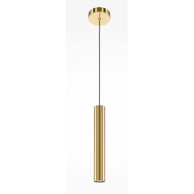 IMPRES HL 1x6W, GU10 Závěsné svítidlo, těleso kov, povrch bílá/stříbrná/mosaz/zlatá, pro žárovku 1x6W, GU10, 230V, IP20, tř.1, rozměry d=60mm, h=400mm, vč závěs kabelu l=3425mm, lze zkrátit.