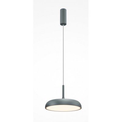 MAREC HL 19W Závěsné svítidlo, těleso kov, povrch šedá, difuzor plast opál, LED 19W, 1000lm, teplá 3000K, Ra80, 230V, IP20, tř.1, rozměry d=300mm, h=200mm, vč. závěs kabelu l=3350mm, lze zkrátit.
