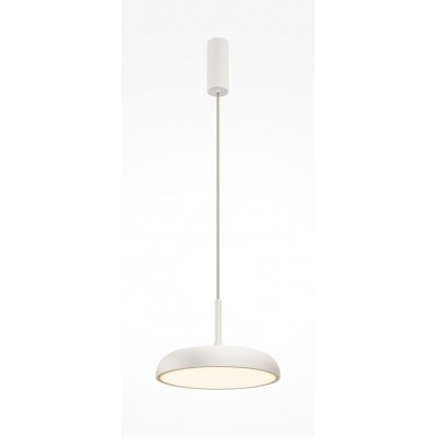 MAREC HL 19W Závěsné svítidlo, těleso kov, povrch bílá, difuzor plast opál, LED 19W, 1000lm, teplá 3000K, Ra80, 230V, IP20, tř.1, rozměry d=300mm, h=200mm, vč. závěs kabelu l=3350mm, lze zkrátit.