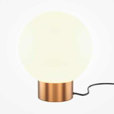 INFERO TL 1x40W, E14 Stolní lampa, základna kov, povrch zlatá, difuzor sklo opál, pro žárovku 1x40W, E14, 230V, IP20, tř.1, rozměry d=200mm, h=237mm.