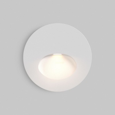 YENY WL 3W Vestavné venkovní svítidlo do stěny, těleso kov, povrch bílá, LED 3W, 60lm, teplá 3000K, Ra80, 230V, IP54, rozměry d=70mm, svítí dolů.