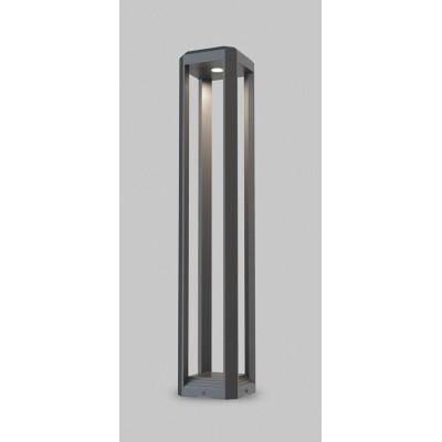 HELLO FL 3W, IP65 Sloupkové venkovní svítidlo, těleso hliník, povrch tmavě šedá, LED 13W, 680lm, teplá 3000K, Ra80, 230V, IP65, rozměry 151x151mm, h=800mm.