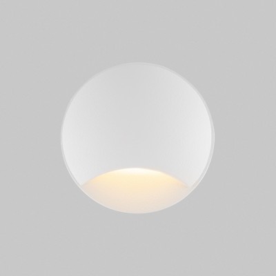TYTUS WL 3W, IP65 Vestavné venkovní svítidlo do stěny, těleso kov, povrch bílá, LED 3W, 30lm, teplá 3000K, Ra80, 230V, IP65, rozměry d=62mm, svítí dolů.