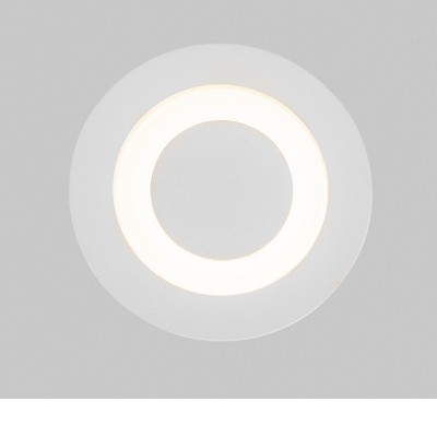 PROD WL 3W, IP65 Vestavné venkovní svítidlo do stěny, těleso kov, povrch bílá, LED 3W, 120lm, teplá 3000K, Ra80, 230V, IP65, rozměry d=62mm.