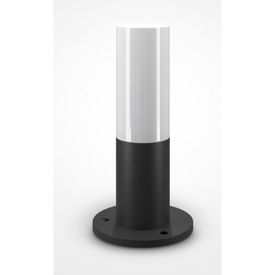ENDTO FL 1x60W, E27, IP54 Sloupkové venkovní svítidlo, těleso kov, povrch šedá/černá, difuzor plast opál, pro žárovku 1x60W, E27, 230V, IP54, rozměry d=125mm, výška dle typu.