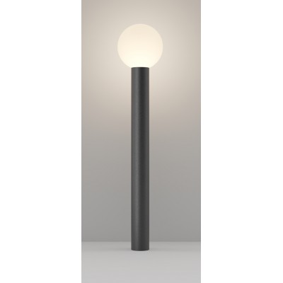 ALDA FL 1x60W E27 Sloupkové venkovní svítidlo, těleso kov, povrch černá, difuzor plast opál, pro žárovku 1x60W, E27, 230V, IP54, rozměry d=200mm, h=800mm.