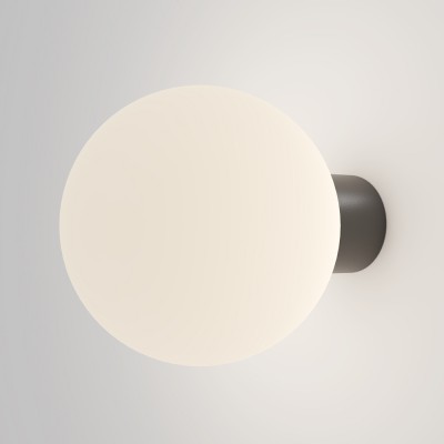 ALDA WL II 1x60W, E27, IP54 Nástěnné venkovní svítidlo, těleso kov, povrch černá/šedá, difuzor plast opál, pro žárovku 1x60W, E27, 230V, IP54, tř.1, rozměry d=200mm, h=270mm