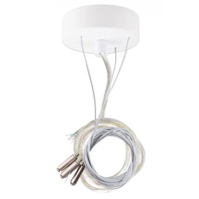 OREBRO závěsná sada Závěsná sada pro svítidlo, základna kov, povrch bílá, rozměry d=102mm, délka závěsu l=1500mm.