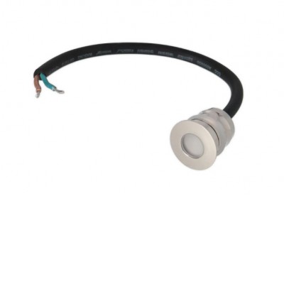 BORLAN 1W IP68 Zemní venkovní bodové svítidlo, těleso kov, rámeček nerez, krycí sklo čiré, LED 1W, teplá 3000K/neutrální 4000K, vyzař. úhel 70°/80°, 24V, IP68, tř.3, rozměry dle typu, BEZ montážního boxu a napájecího zdroje