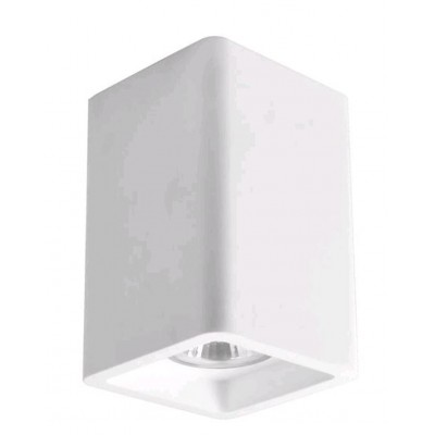 NEVIO Stropní, podhledové svítidlo, těleso sádra, povrch bílá, pro žárovku 1x50W, GU10, 230V, IP20, rozměry 70x70x110mm