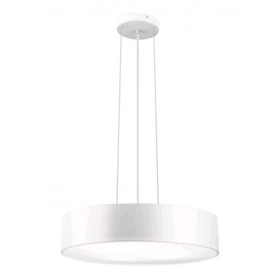 FINEZZA Závěsné svítidlo, těleso kov, povrch bílá, difuzor plast opál, pro žárovku 3x40W, E27, 230V, IP20, rozměry d=500mm h=100mm, vč.závěsného kabelu l=1300mm, lze zkrátit