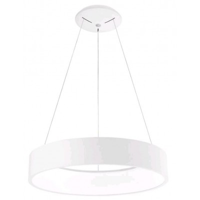 RANDO Závěsné svítidlo, základna kov, povrch bílá, šedá, černá, hnědá, difuzor akryl bílá, LED 1X42W, teplá 3000K, 2520lm, 230V, IP20, rozměry d=600mm, včetně závěsného kabelu l=1200mm
