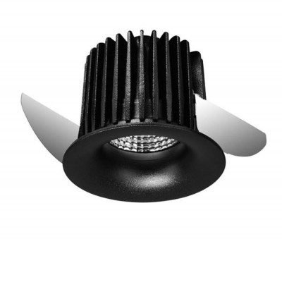 GEMA Stropní, podhledové svítidlo, těleso hliník, povrch černá, LED 1x10W, teplá 3000K, 800lm, 230V, IP20, rozměry d=82mm h=70mm