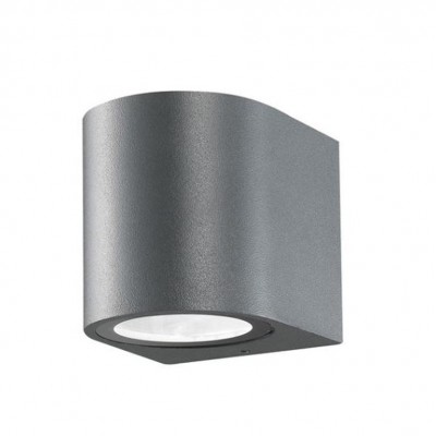 NERO WALL Nástěnné venkovní svítidlo, základna hliník, povrch tmavě šedá, pro žárovku 1x35W, GU10, 230V, IP54, rozměry 70x80x80mm, svítí dolů