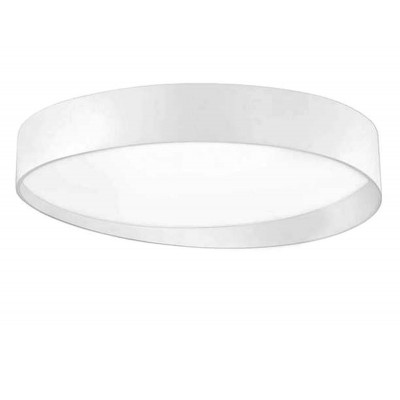 FANO Stropní svítidlo, základna hliník, povrch bílá, difuzor akryl bílá, LED 1x87W, teplá 3000K, 5220lm, 230V, IP20, rozměry d=800mm h=155mm