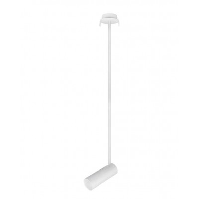 BRANDO Stropní, podhledové bodové svítidlo, nastavitelný směr svícení, základna hliník, stínítko hliník, povrch bílá, pro žárovku 1x35W, GU10, ES50, 230V, IP20, rozměry 60x150x850mm