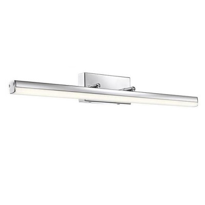 VANESE Nástěnné svítidlo nad zrcadlo, těleso hliník, povrch chrom lesk, difuzor plast opál, LED 1x18W, teplá 3000K, 1922lm, 230V, do koupelny IP44, rozměry 630x30x75mm