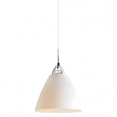 READ 20 Závěsné svítidlo, základna kov, stínítko sklo uvnitř bílá, vnější strana opál, pro žárovku 1x60W, E27, 230V, IP20, tř.2, rozměry 200x300mm, vč. závěsného kabelu 1800mm, lze zkrátit