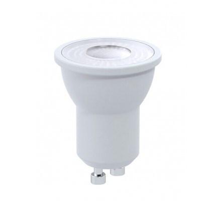 LED žárovka 4W, GU10 MR11, 70° d=35mm Světelný zdroj LED žárovka bodová, těleso plast, bílá, difuzor plast čirý, LED 4W, GU10 MR11,neutrální 4000K, 400lm, vyzař. úhel 70,°Ra80, 230V, IP20, tř.1, rozměry d=35mm, l=46mm, životnost 20 000hod