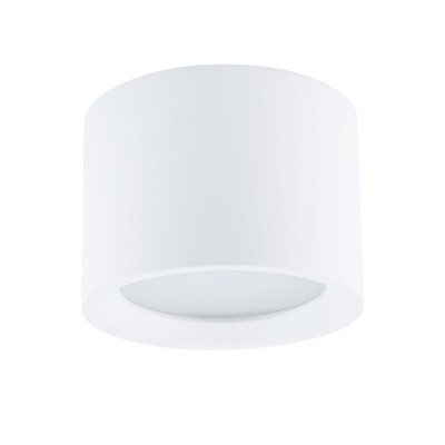 LOBONI 1x12W, GX53, IP54 Přisazené venkovní svítidlo, těleso hliník, povrch bílá, difuzor plast opál, pro LED 1x12W, GX53, 230V, IP54, tř.1, rozměry d=100mm, h=72mm