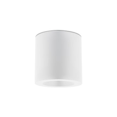 ZUDARI R 1x15W, GU10 IP44 Stropní přisazené bodové svítidlo, těleso hliník, povrch bílá, krycí sklo čiré, pro žárovku 1x15W, GU10, 230V, do koupelny IP44, rozměry d=85mm, h=85mm.