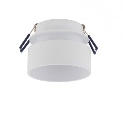 ZELUS 1x15W GU10 Stropní podhledové bodové svítidlo, těleso kov, povrch bílá, pro žárovku 1x15W, GU10, 230V, IP20, rozměry d=80mm, h=60mm.