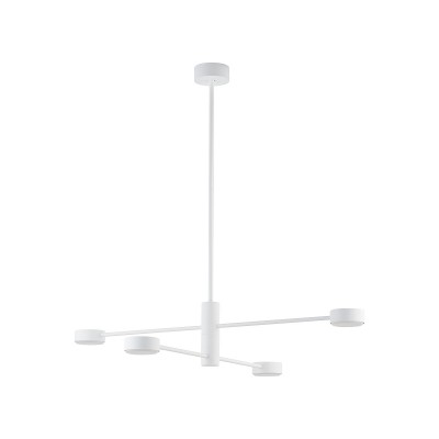 TORBIT 4x12W, GX53, IP20 Závěsné svítidlo, lustr, těleso hliník, povrch bílá, difuzor plast opál, pro LED 4x12W, GX53, 230V, IP20, tř.1, rozměry 845x775mm