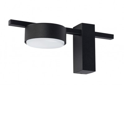 LIPRIS WS 1x12W, GX53, IP20 Nástěnné svítidlo, těleso hliník/kov, povrch černá, pro LED 1x12W, GX53, 230V, IP20, tř.1, rozměry l=230mm, h=100mm