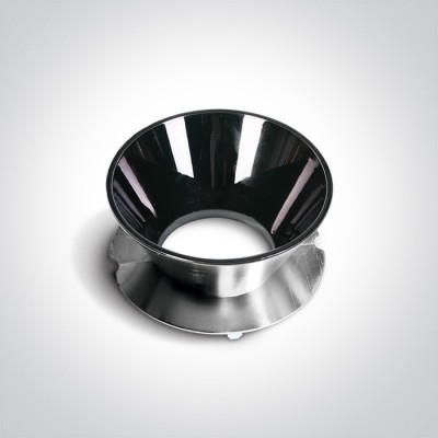 IZEGE R reflektor Výměnný reflektor pro svítidla, kruhový, povrch černý chrom, POUZE REFLEKTOR