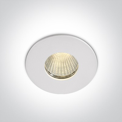 LUTYCH BI 12W Stropní, podhledové, bodové, Darklight, svítidlo, těleso hliník, povrch bílá, LED 12W, 1100lm, teplá 3000K, stmívatelné, 700mA, do koupelny IP65, tř.3, rozměry d=83mm, h=85mm, driver SAMOSTATNĚ