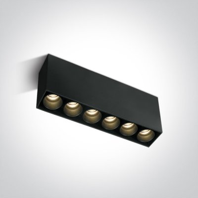 AYLO PL RC 15W Stropní přisazené bodové buňkové svítidlo, těleso kov, povrch černá/bílá, LED 15W, 1200lm, teplá 3000K, Ra90, vyzař. úhel 25°, 230V, IP20, tř.1, rozměry 185x84x35mm.