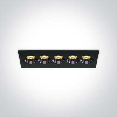 LOVAN BI RC 12W Stropní podhledové, bodové, Darklight, svítidlo, těleso kov, povrch bílá/černá, LED 12W, 840lm, teplá 3000K, vyzař. úhel 38°, Ra90, 230V, IP20, tř.2, rozměry 147x42x45mm.