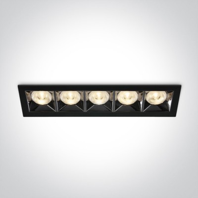 LESEI BI 20W Stropní podhledové, bodové, svítidlo, těleso kov, povrch černá, LED 20W, 1600lm, teplá 3000K, vyzař. úhel 38°, 230V, IP20, tř.2, rozměry 207x47x54mm.