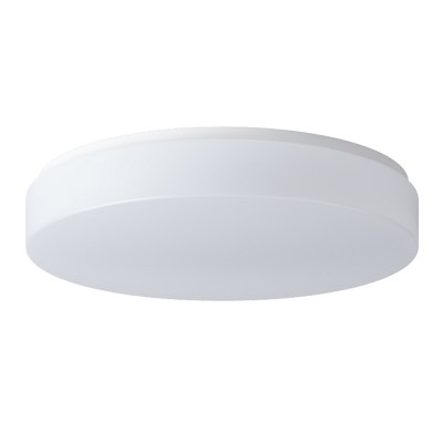 DELIA 2 LED-1L16C07KN83 NOUZOVÉ IP54 senzor HF Nouzové svítidlo, SA - výdrž 3h + senzor HF, záběr 150°, dosah 8m, čas 10s-10min, zákl kov bílá, dif PMMA opál, LED 36W, 4850lm, teplá 3000K, 230V, do koupelny IP54, tř.1, d=400mm, h=80mm