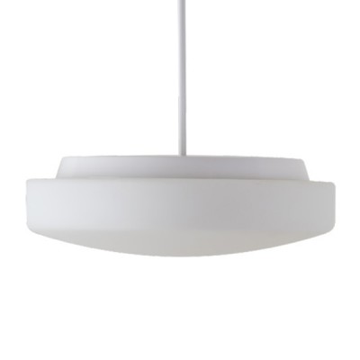 EDNA P3 LED-1L14C03ZK64/024 20W D=350mm Závěsné svítidlo, základna kov, povrch bílá, difuzor sklo opál, LED 20W, 2590lm, teplá 3000K, 230V, IP41, tř.1, rozměry d=350mm, vč tyčového závěsu l=200mm