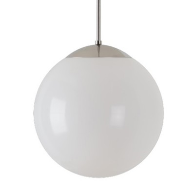 ISIS P2 Z11 E27 1x7W D=300mm Závěsné svítidlo, základna kov, povrch nerez lesk, difuzor PE opál, pro žárovku 1x7W, E27, 230V, IP40, tř.1, rozměry d=300mm, vč tyčového závěsu l=800mm