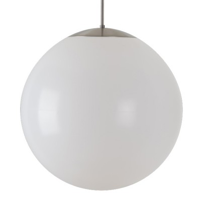 ISIS P4 LED-5L07C09Z11 44W D=500mm DALI Závěsné svítidlo, základna kov, povrch nerez broušená, difuzor PE opál, LED 44W, 6200lm, neutrální 4000K, stmív DALI, 230V, IP40, tř.1, d=500mm, vč tyčového závěsu l=600mm
