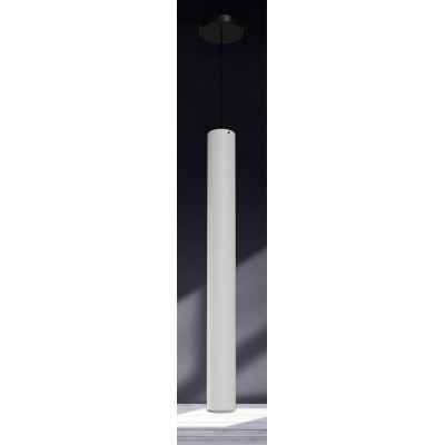 SUBRA 120W Závěsné svítidlo, základna kov, povrch černá, difuzor plast opál, LED 120W, 15450lm, teplá 3000K, Ra80, 230V, IP20, tř.1, rozměry d=150mm, h=1510mm, vč závěs kabelu l=1000mm, lze zkrátit.