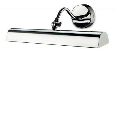 TINA nástěnné svítidlo CHROM Nástěnné svítidlo, nastavitelný sklon svícení, materiál kov, povrch chrom, difuzor plast opál, pro žárovku 2x40W, E14, 230V, IP20, zař.tř.1, rozměry 350x220mm