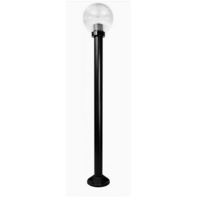 CAPIN FL II 1x15W E27 Sloupkové venkovní svítidlo, základna plast černá, difuzor plast čirý, pro žárovku 1x15W, E27, 230V, IP44, rozměry d=200mm, h=1210mm.