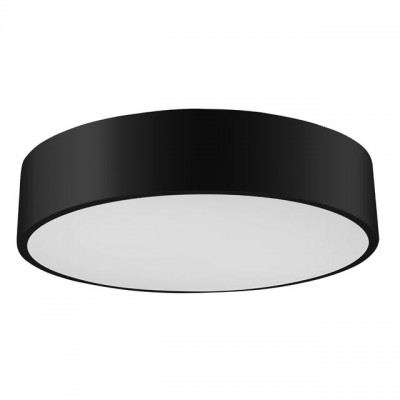 RONDO 60 LED Stropní svítidlo, kov, černá, difuzor plast opál, LED 60W, 5100lm, dálk ovladčem (samostatně), nebo TUYA WiFi. stmívání, CCT nast teplota teplá 3000K - denní 6000K, Ra80, 230V, IP20, d=600mm, h=100mm